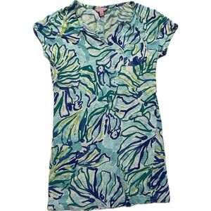 Lilly Pulitzer Short Linen T shirt Duval Dress. Small